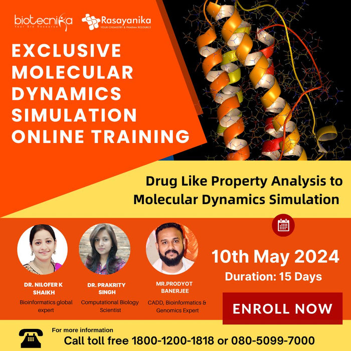 Molecular Dynamics Simulation Online Hands-on Training For Chemistry & Pharma