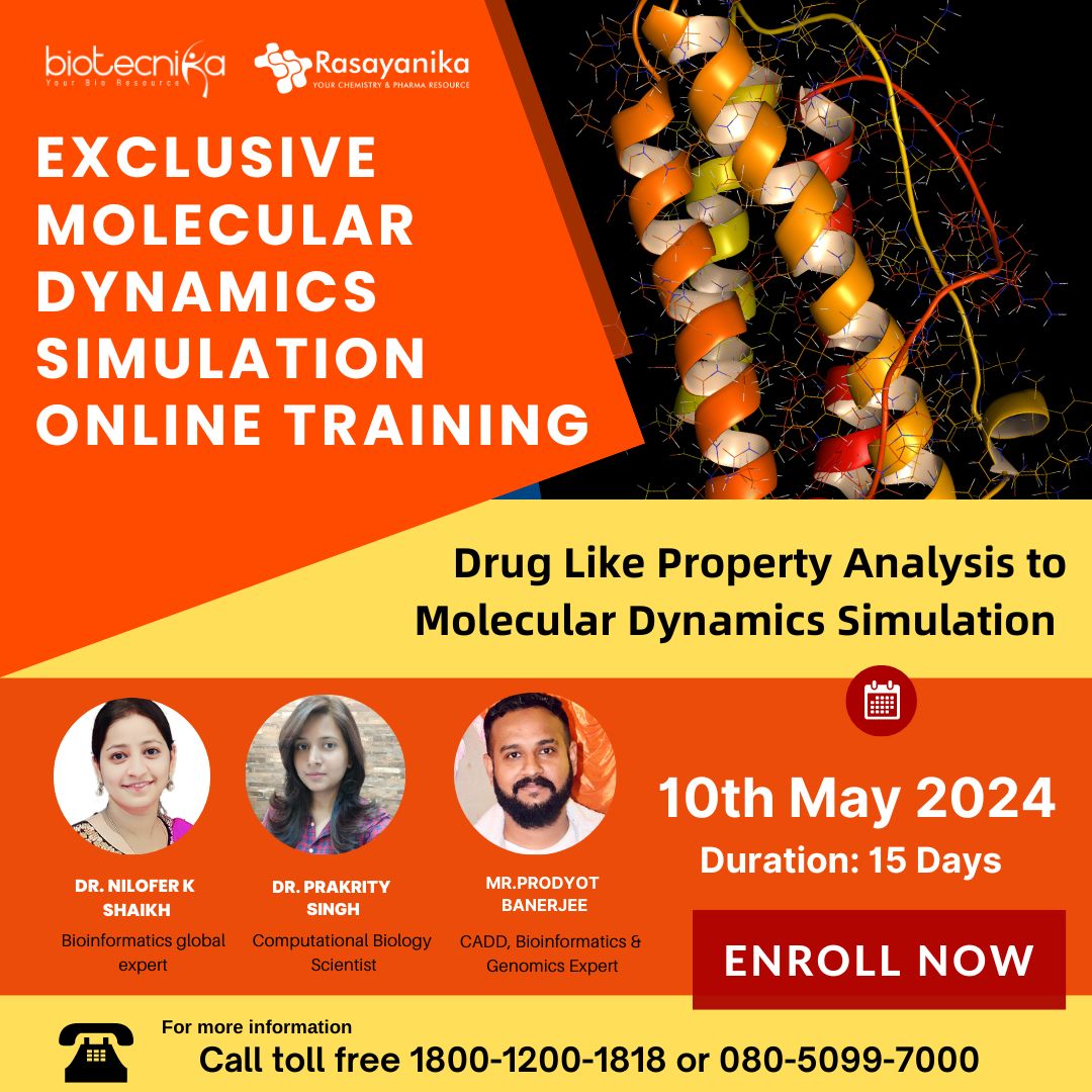 Molecular Dynamics Simulation Online Hands-on Training For Chemistry ...