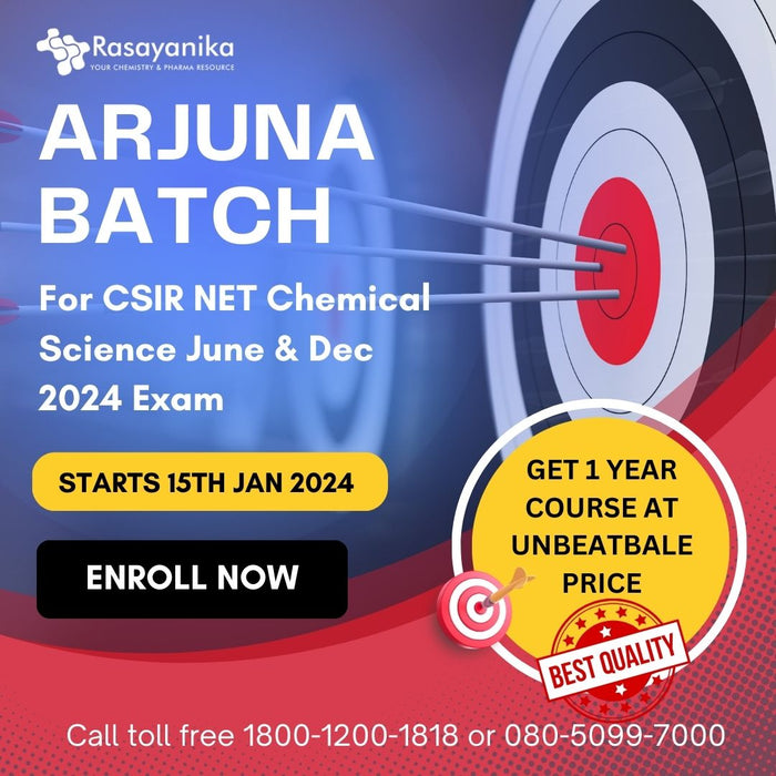 Arjuna Batch For CSIR NET Chemical Science June & Dec 2024 Exam